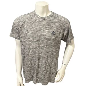 Adidas Men’s Athletic T-Shirt Heather Gray Short Sleeve XL
